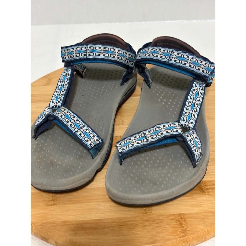 Teva Hurricane Sport Sandals Womens Blue Geometric Strappy Hiking Shoes